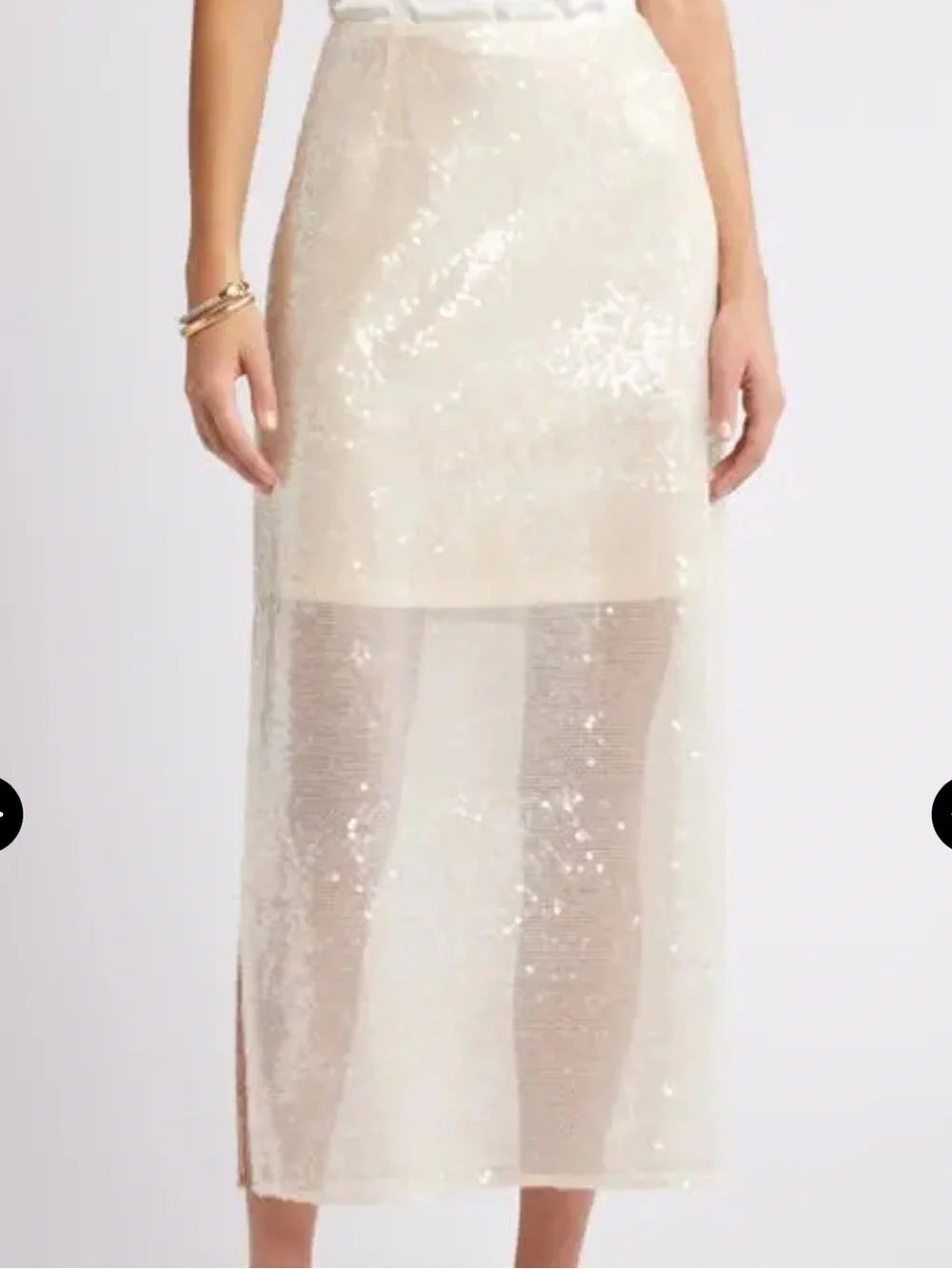 Open Edit Sequin Midi Skirt